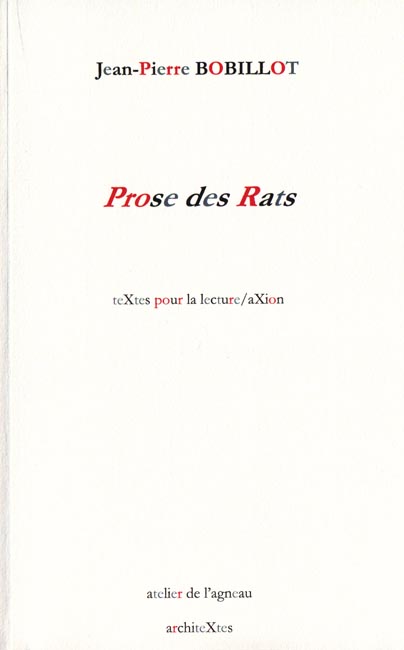 Bobillot prose des rats