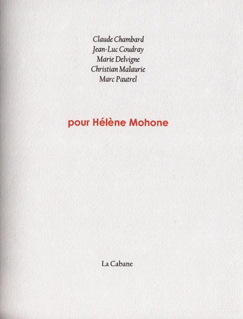 Sur helene mohone
