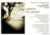 Poesie en jardin 27 septembre 2009