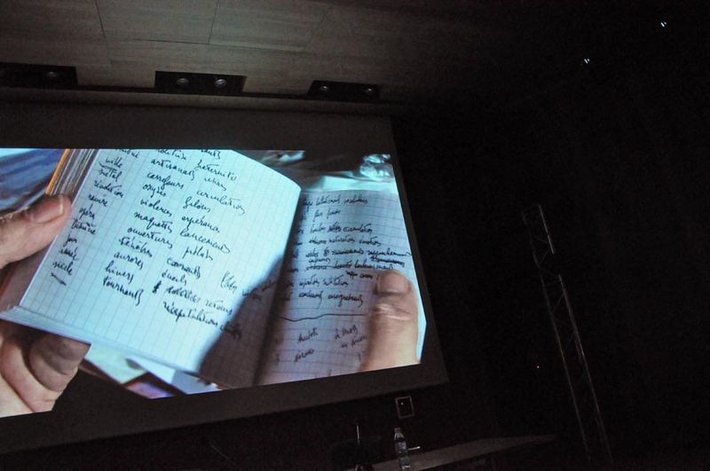 Extrait film, les carnets de MB