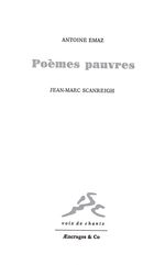 Emaz poèmes pauvres 
