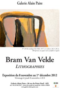 GALERIE A PAIRE expo Van Velde