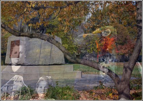 Parc avec figures