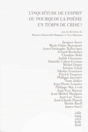 L'inquiétude de l'esprit
