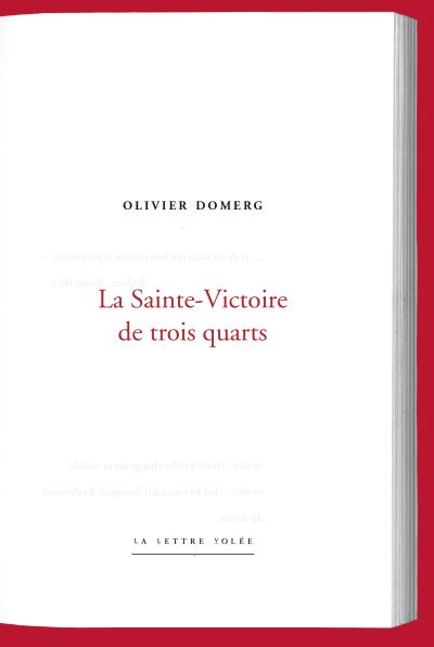 Olivier Domerg  La Sainte Victoire de trois quarts
