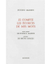 Sylvie Saliceti  je compte l'écorce des mes mots