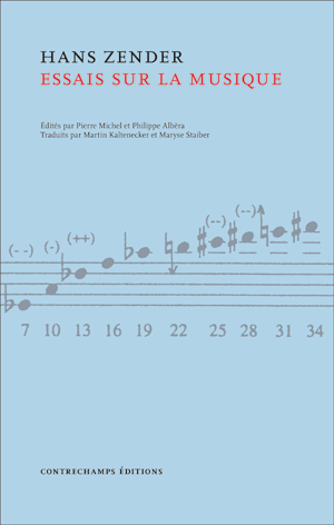 Zender  essais sur la musique