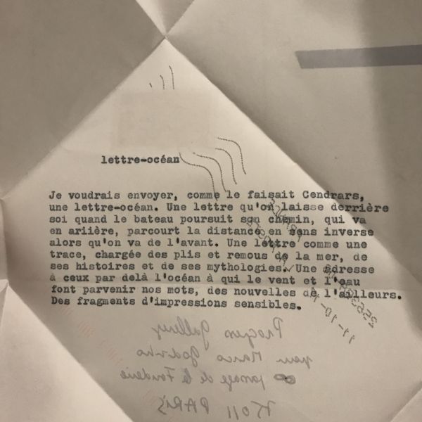 Lettre océan
