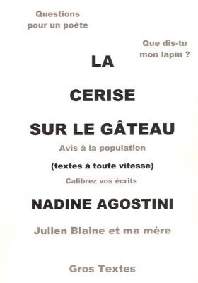 Nadine Agotini  la cerise sur le gâteau