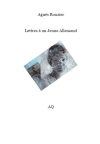 Agnès Rouzier Lettres à un jeune allemand Agnès Rouzier Lettres à un jeune allemand