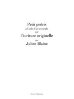 Julien Blaine  petit précis