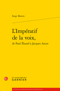 L'Impératif de la voix  Serge Martin