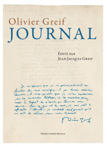 Olivier Greif  journal