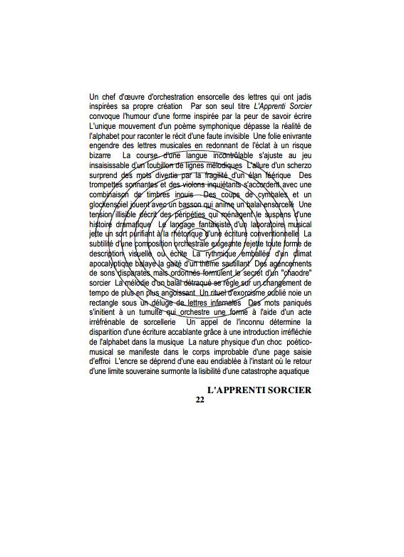 L'apprenti sorcier  l'image