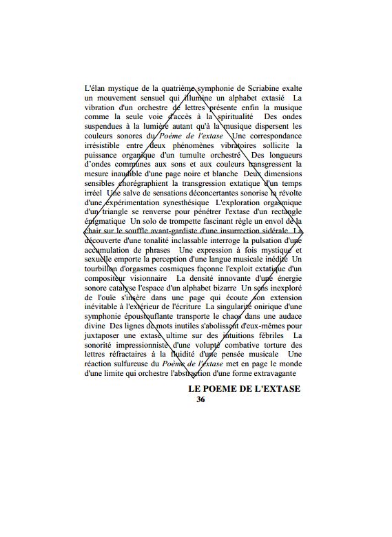 Jaffeux  poème de l'extase  image