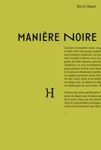 Hervé Bauer  manière noire