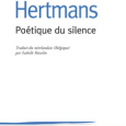 Stefan Hertmans  poétique du silence