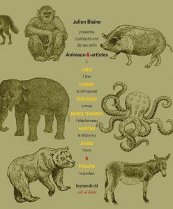 Julien Blaine et ses animaux